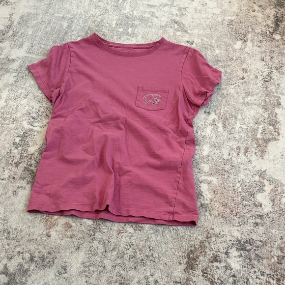 Pink Short Sleeve T-Shirt with Elephant Pocket - Picture 1 of 2
